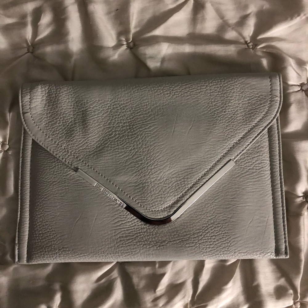 BCBGeneration Gray Envelope Clutch